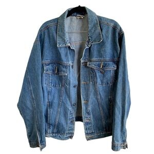 Vintage Men’s Denim Express Blue Jean Jacket Size Large
